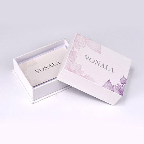 VONALA 925 Sterling Silver Circle Endless Hoop Earrings - Jewellery for Women - size: 25mm
