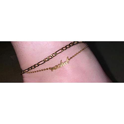 Ankle Bracelet for Women Personalized Name Anklet 18K Gold Plated Custom Dainty Anklet Bracelet Beach Jewelry for Girlfriend - color: Style 08
