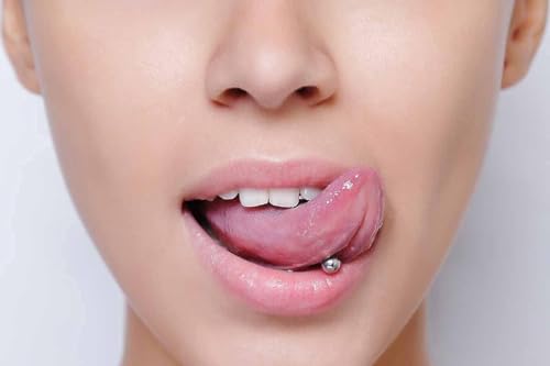 VCMART 12mm-18mm 14G Tongue Rings Nipple Straight Barbells Surgical Steel Body Piercing Jewelry - style: Style D -6pcs, silver