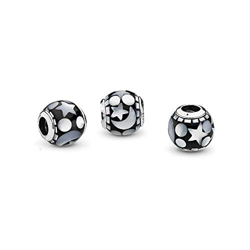 MiniJewelry Celestial Moon Star Sun Charm fits Pandora Charms Moments Bracelets Sterling Silver Bead