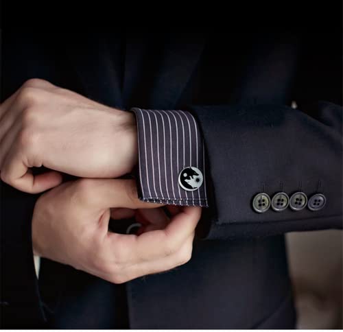 Kooer Personalized Men's Wedding Cufflinks, Custom Father Of The Bride Cuff Links Jewelry Gift For Men Him Groom Groomsman - style: Father of The Groom