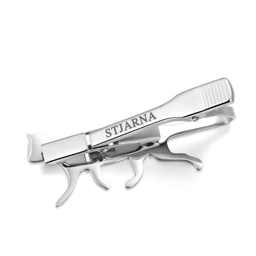 STJARNA Cat Tie Clip Stainless Steel Tie Bar Personalized Unique Gift for Men - style: Classic Silver Cat Clip
