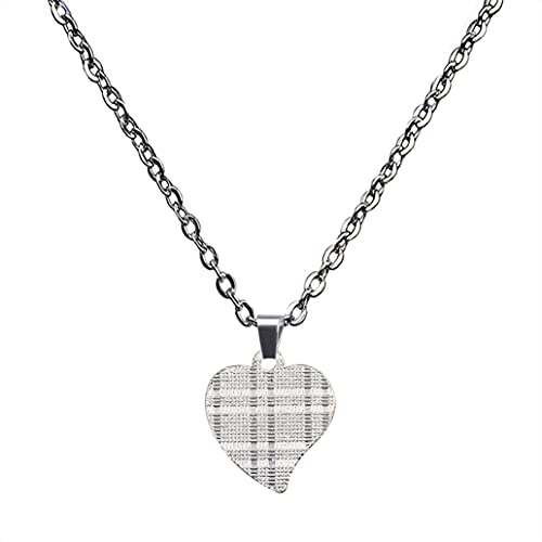 Temperature Sensing Color Changing Pendant Necklace Love Heart Butterfly Turtle Dolphin Moon Star Mood Necklace for Girl Women Gift - color: Love Shape