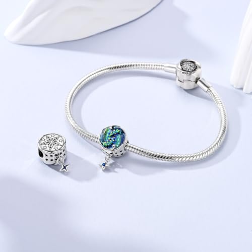 14K Gold Plated Charms for Bracelets Necklace Star Moon Cross Beads Woman | 925 Sterling Silver Charms Butterfly Cute Cat Dog Evil Eye Lucky Bracelet Beads Aesthetic Peandant Jewelry Gift for Mom - color: silver 1