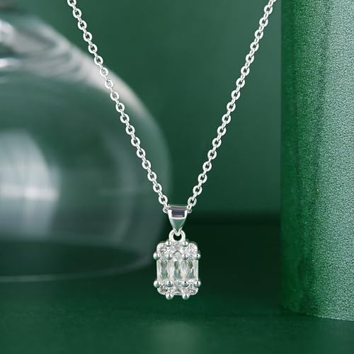 Layered Dainty Necklaces for Women Set, 14K Gold Silver Plated Choker Chain Simple Pendant Necklace Stackable, Trendy Prom Jewelry Gifts for Women - color: Diamond1-Silver