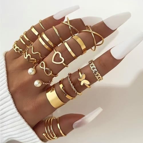 NEWITIN 88 Pieces Gold Jewelry Set for Women Fashion Bohemian Jewelry | Gold Plated Costume Jewelry, Turquoise Jewelry, Necklaces Bracelets Rings Earrings Set for Women Party Daily, Women Gifts - color: Gold
