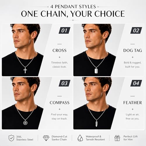 3mm Stainless Steel Silver Diamond Cut Square Snake Chain Necklace Jewelry for Men