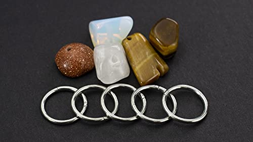 5Pcs 16G 18G Surgical Steel Nose Rings Hoop Tragus Septum Cartilage Hoop Earrings For Women Men Body Piercing Jewelry Kit Bar Length 6mm/8mm/10mm/12mm/14mm - style: 5Pcs -18G - Steel - 8mm