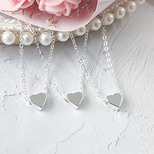 YANCHUN Layered Necklaces for Women Gold Necklace Stack Star Heart Choker Dainty Necklace Love Heart Chain Jewelry Gifts for Women - color: 2: Silver Heart Choker