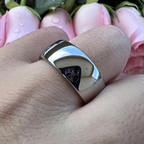 TUTISS 4mm 6mm 8mm 10mm Silver/Gold/White Tungsten Rings for Men Women Couple Fashion Jewelry Anniversary Engagement Wedding Bands Domed Polished I Love You Engraved Comfort Fit - color: 10mm Tungsten I Love You