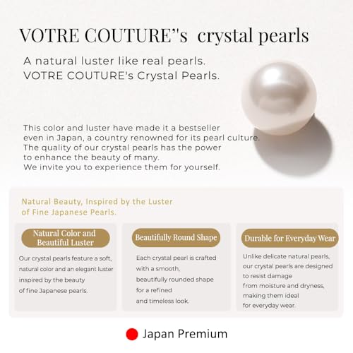 Pearl Ear Cuff Earrings for Women | Premium Quality, Perfected in Japan | 10-Year Brand Warranty