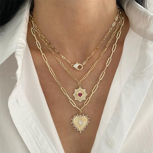 Kyutong 5M Gold PVD Plated Necklace Chain for Jewelry Making | 304 Stainless Steel Jewelry Chain Roll 3MM Paperclip Chain Link with Jewelry Clasps Men Women Handcraft DIY Jewelry Findings - color: 3mm Paperclip Gold
