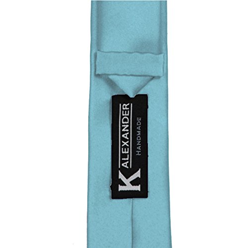 K. Alexander Skinny Ties - Multiple Solid Colors - Classic 2" width - color: Sky Blue