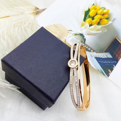 18K Gold Bangle Bracelets for Women 925 Sterling Silver Bracelets Bracelets Adjustable Boho Bracelets Stackble Cuff Bangle Bracelets for Men Women Chunky Gold Bangle Open Cuff Bracelets Christmas Gift - color: Bracelets-07