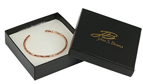 3mm Hammered Copper Cuff Bracelet Handmade Jewelry - 100% Solid Uncoated Copper