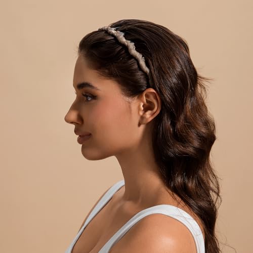 STHUAHE4PC Multicolor Protection Resin Teeth Comb Hair Hoop Hairband Headband Hair Accessories for female by Beauty hair (Khaki, brown, dark gray, black) - color: Khaki, brown, dark gray, black
