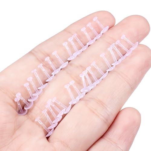 Lcolyoli 30PCS 16G 18G Clear Nose Studs Push Top Piercing Retainers 2mm Flat & Ball Top Bioflex Lip Rings Labret Retainer for Women Men 6-10mm Bar Length - color: Flat Top-30Pcs-18G-1/4"