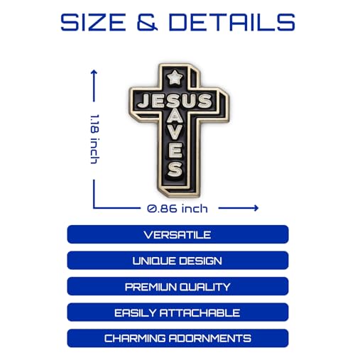 Enamel Pins, Cute Pins for Backpacks, Hat Pins, Novelty Brooch Pins, Backpack Pins, Lapel Pins for Men, Women, Girls, Boys. For Lanyard, Bags, Hats, Caps, Clothing - color: Jesus Saves