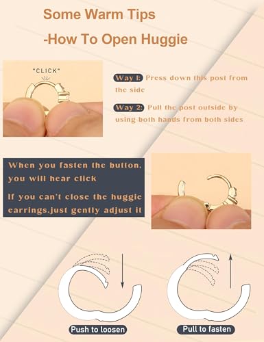 LOLIAS Small 14K Gold Plated Chunky Hoop Earrings for Women Hypoallergenic Silver Earrings Set for Sensitive Ears Non Tarnish Huggie Hoops Earring Stacks for Multiple Piercing Jewelry Lightweight 3Pairs - style: Teardrop-Silver Tone