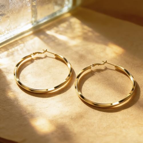Shiny Gold Butterfly Earrings for Women | 14K Real Gold Plated Butterfly Earrings for Women, Dainty & Trendy Butterfly Stud Earrings for Fashion Jewelry Gifts - color: AZ45