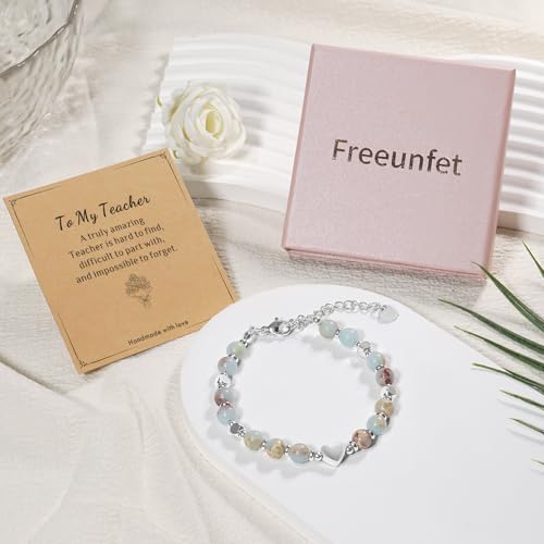 Beaded Bracelet for Women - Inspirational Sometimes You Forget You're Awesome Friendship Jewelry, Dainty Birthday Gift for Best Friends, Mom, Sister, Daughter - style: Teacher