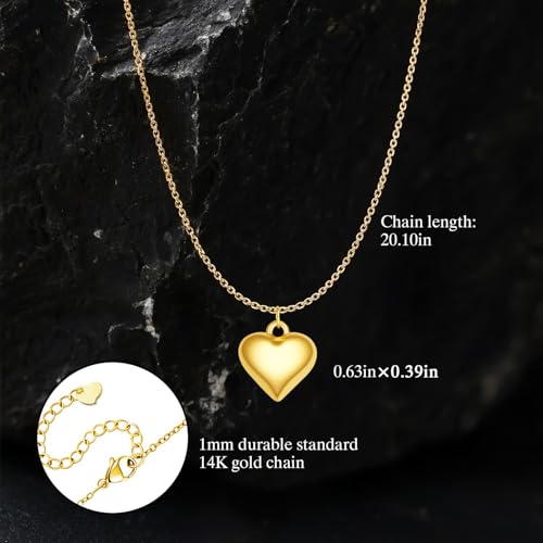 Gold Cross Necklace for Women, 18K Gold Plated Trendy Minimalist Cross Pendant Necklace, Dainty Chain Choker Necklace Faith Jewelry Gift - style: Heart-Shaped-2