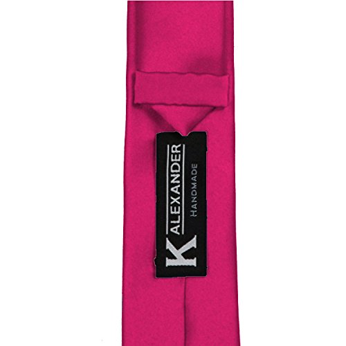 K. Alexander Skinny Ties - Multiple Solid Colors - Classic 2" width - color: Fuschia