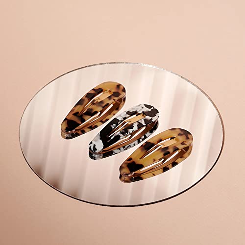 The Hair Edit Snap Triangle Tortoise Barrettes - color: Tortoise