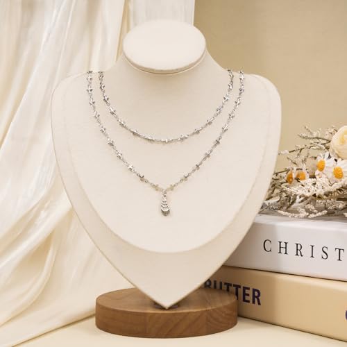 SMYHTGLIF 4 Meters Stainless Steel Cross Jewelry Making Chains Bulk | Silver Chain for Jewelry Making DIY Craft Chain Roll Jewelry Findings - color: Cross Silver