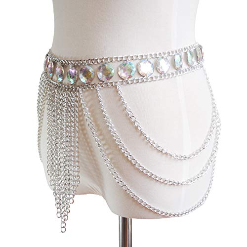 Women's Sexy Suit Body Chain - color: E-Silvery Colour