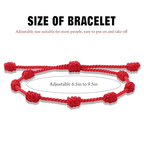 Red String Bracelet for Women Adjustable Gold Heart Initial Bracelets Red Cord Bracelet for Protection and Good Luck, Birthday Christmas Gift - style: No Heart