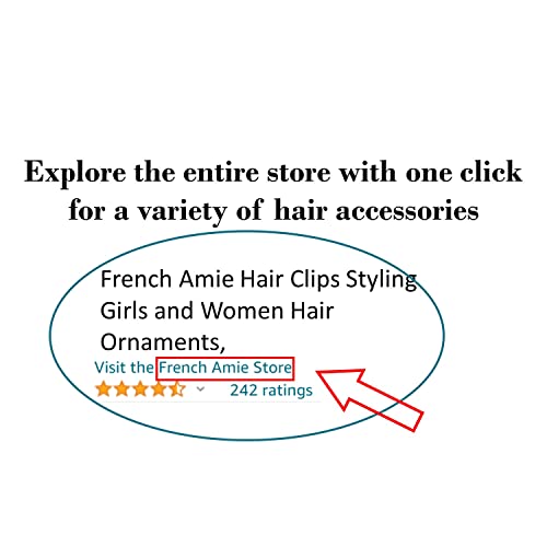 French Amie Broad Curved Oblong Ivory Cream Extra Wide Large Cellulose Acetate Automatic Volume Hair Clip Barrette with Golden Clasp for Women and Girls