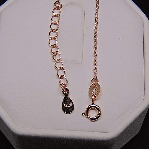 1mm Rolo Chain for Women by Ginger Lyne | Rose Gold over Sterling Silver 17-19 Inch Adjustable Necklace for Her | All Occasion Jewelry for Men or Women
