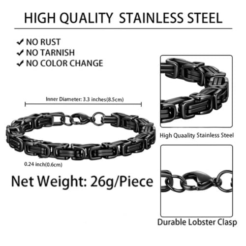 Grandson Gifts from Grandma Grandpa, Black Stainless Steel Bracelet with Meaningful Message Card, Birthday Gift for Grandson, Graduation Christmas Gift, Inspirational Keepsake Jewelry for Men - color: Grandson #9