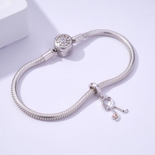 Letter Charms for Pandora Bracelets 925 Sterling Silver Alphabet Initial Charms Bead Jewelry Gift for Women - style: Initial R