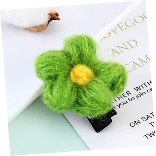 12pcs Flower Bobby Pins Hair Clips Mixed Colors Birthday Hair Accessories Sweet Headwear Set Random Color