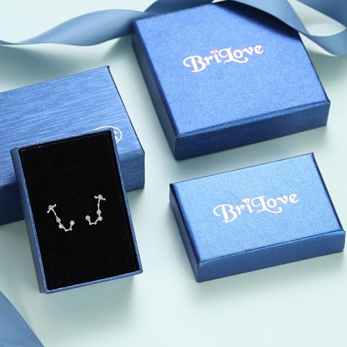925 Sterling Silver CZ Horoscope Zodiac 12 Constellation Astrology Ear Crawler Post Earrings Gift for Mom Women Mothers Day/Valentines Day/Birthday/Christmas/Anniversary - style: Scorpio (Oct 23 - Nov 21)