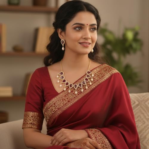 Touchstone Indian Bollywood Traditional Craftsmanship Mughal Designer Jewelry Wedding Necklace Set in Antique Gold Or White Tone for Women. - style: Ethnic
