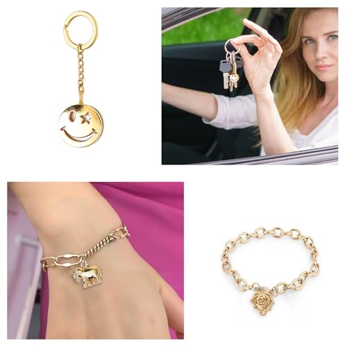 Resflyar 100 PCS Wholesale Bulk Lots Jewelry Making Charms, Mixed KC Gold Charms Pendants for Wedding Birthday Party Necklace Bracelet Jewelry Making and Craft DIY Supplies - color: Gold-100PCS