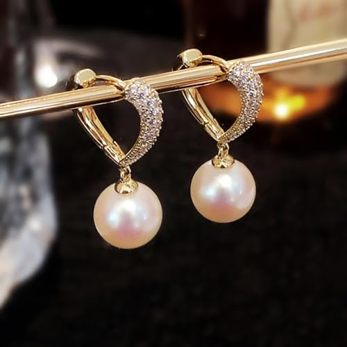 Fashion Fresh Drop Earrings with Imitation Pearl Female Stylish Jewelry - color: Gold Color