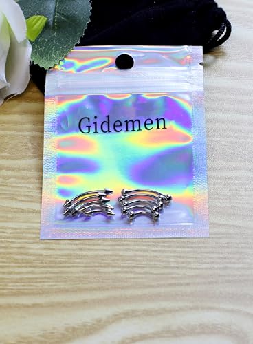 Gidemen 10pcs Eyebrow Piercing Jewelry Surgical Steel Vertical Labret Lip Jewelry Curved Barbell Tiny Eyebrow Rings Ear Rook Navel Small Belly Button Ring for Women Men 16g 6mm 8mm 10mm 12mm 14mm