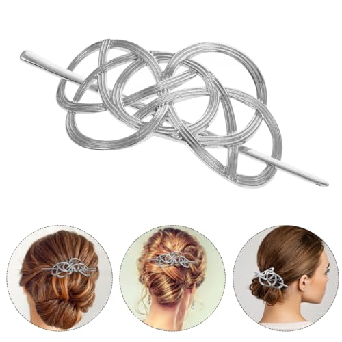 Minkissy Hair Clip, Vintage Irish Hair Slide Pin, Metal Knot Hair Clips, Viking Hair Barrettes for Women, Hair Accessory