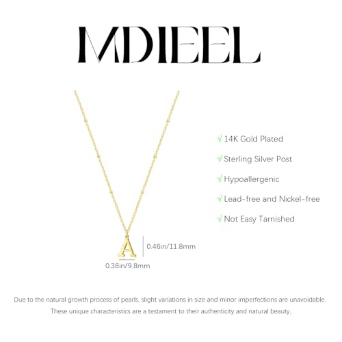Initial Necklaces for Women Dainty 14k Gold Plated A-Z Letter Pendant Name Necklaces Cute Charm Choker Fashion Accessories Non Tarnish Trendy Jewelry Gift - color: Gold, style: F