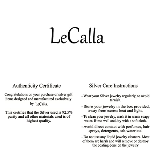 LeCalla 925 Sterling Silver Open Circle, Horseshoe & Tree of Love Designs Finger Ring | Minimalist Wedding Ring Jewelry | Lucky Charm Designs Rings with Cubic Zirconia | Women's Silver Rings - style: CZ Horse Shoe