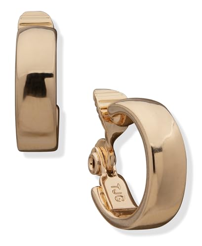 Anne Klein Women's Hoop Earrings, Layered Statement Fashion Jewelry for Everyday and Evening Wear - color: Gold 18mm