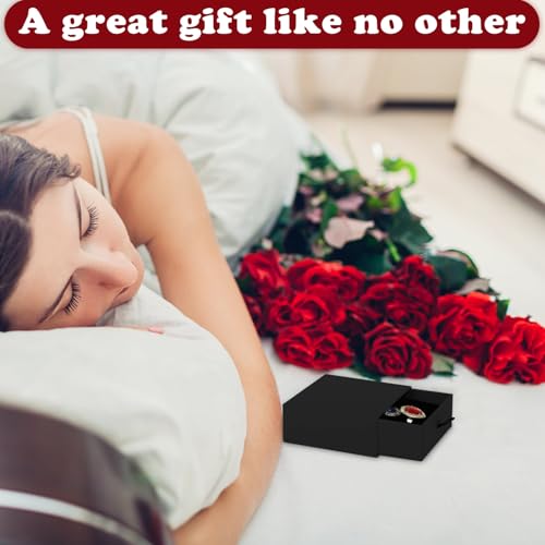 Nsmykhg Jewelry Gift Box Velvet-Lined,12 Pack Compact Drawer Style for Earrings & Rings, Necklace & Bracelet Organizer, 3.93x3.93x1.65 Inches, Stackable Elegant Jewelry Display & Storage Box (Black) - color: Black