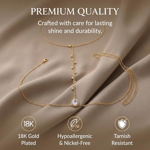 Back Necklace with Rhinestone Pearl Pendant Back Body Chain for Backless Dress Bridal Wedding Backdrop Necklace Crystal Simple Waist Body Jewelry for Women - color: A3:back chain