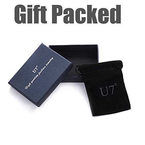U7 Women Locket Necklace, Heart Photo Lockets Hold Picture, Gift Box Packed | Gold/Silver/Rose Locket Charm, Custom Picture and Engravement Heart Pendant, 20" Chain, Personalized Gift for Mom Wife Friend - color: 02# Rose Gold*Flower Grain