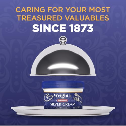 Wright's Silver and Copper Cleaner and Polish - 8 Ounce Each - Premium Metal Polish Silver Copper Brass Chrome and More - style: (Sliver and Copper)