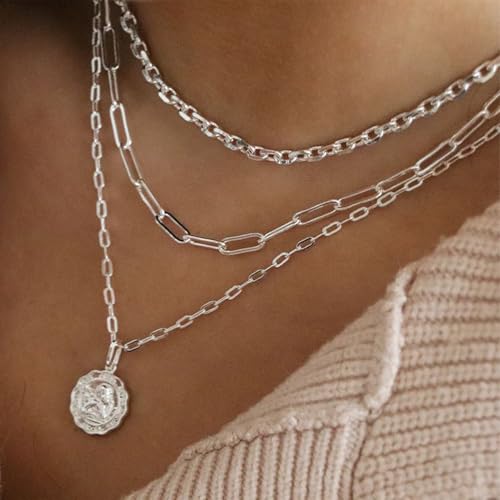 Swyabi 20 PCS Paperclip Necklace Bracelet Chains Bulk for Jewelry Making | 18K Stainless Steel, with Extender, No Fade, No Rust, Adjustable, for Men Women DIY, Silver - color: 4x12mm Silver